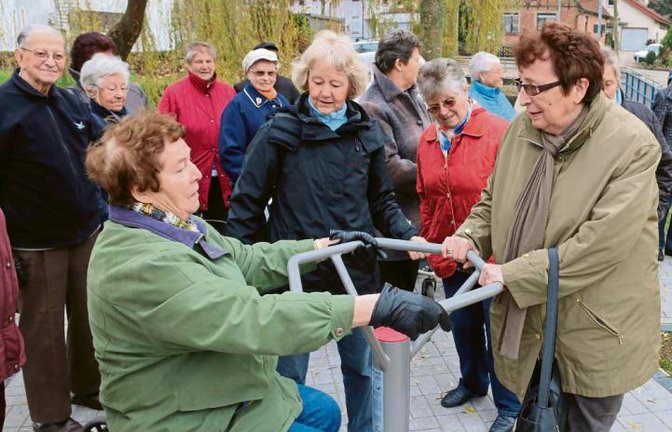 Gestern wurden die Bewegungselemente für Senioren in Illingen eingeweiht.