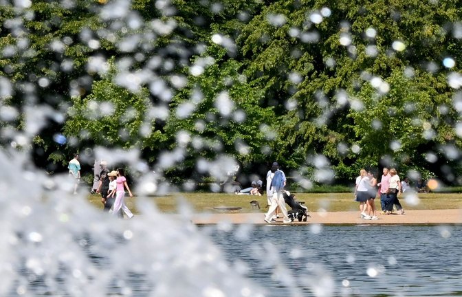 In Großbritannien ist es so warm wie noch nie seit Beginn der Aufzeichnungen.<span class='image-autor'>Foto: Anna Ross/dpa</span>