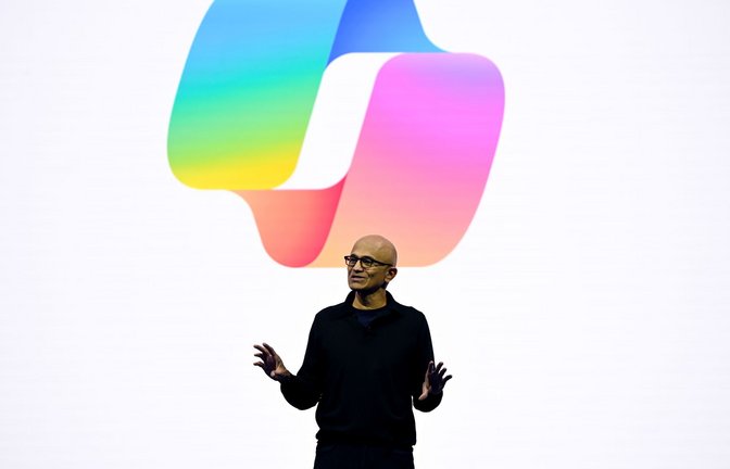 Microsoft-Konzernchef Satya Nadella umwirbt europäische Kunden mit Sicherheitsgarantien.<span class='image-autor'>Foto: Sven Hoppe/dpa</span>