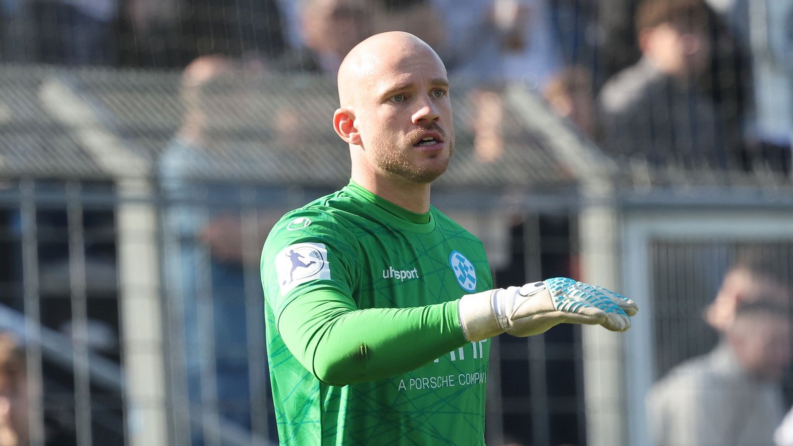 Kickers-Keeper Felix Dornebusch kassierte sein erstes Gegentor 2026.Foto: Baumann/Hansi Britsch