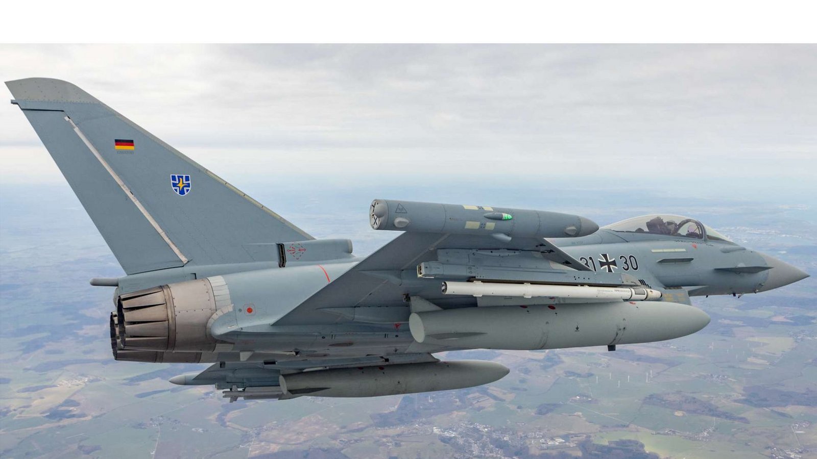 Ein Eurofighter vom Taktischen Luftwaffengeschwader 73 „Steinhoff“ in Laage während eines Überführungsfluges.Foto: Bundeswehr/Christian Timmig Ein Eurofighter vom Taktischen Luftwaffengeschwader 73 „Steinhoff“ in Laage während eines Überführungsfluges.Foto: Bundeswehr/Christian Timmig