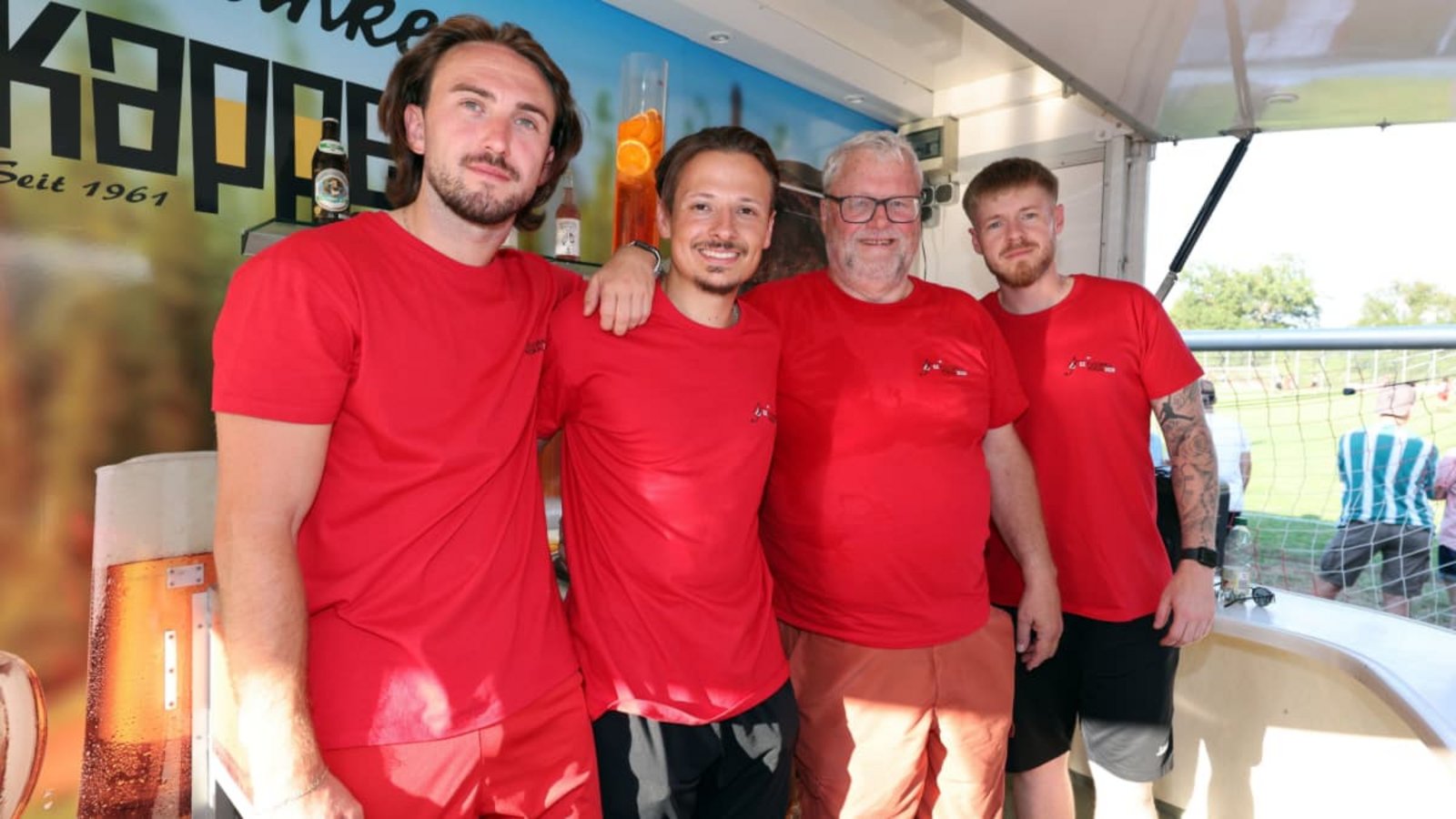 Andreas Böhm, Lasse Kuhn, Abteilungsleiter Manfred Weis und Dirk Schimmele (von links) kümmern sich um alle Belange rund um den EZ-Pokal in Ruit.Robin Rudel
