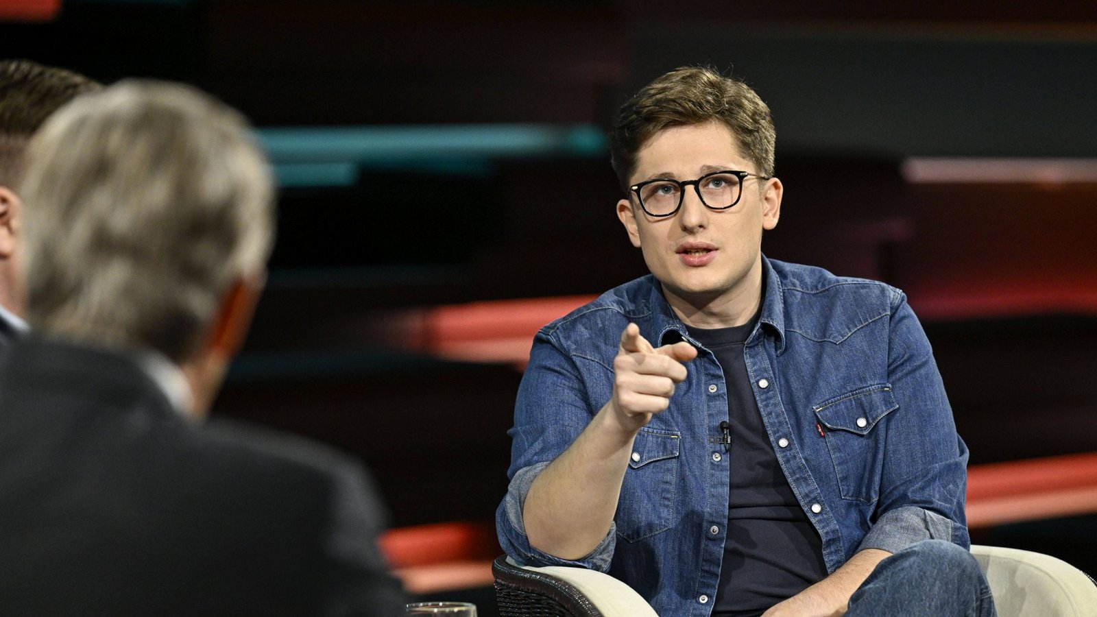 Juso-Chef Philipp Türmer bei Markus Lanz.Foto: IMAGO/teutopress