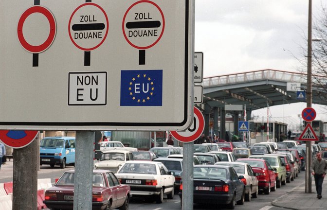 An der Grenze zu Polen waren lange Staus vor dem Beitritt zum Schengen-raum an der Tagesordnung.<span class='image-autor'>Foto: dpa</span>