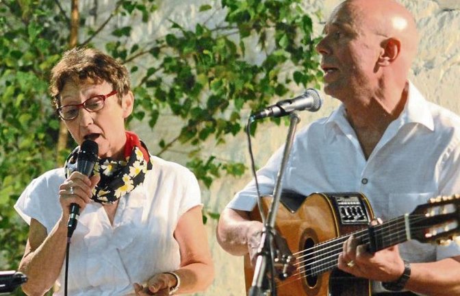 Auch das Ehepaar Knodel musizierte bei der Sommerserenade. Foto: Stahlfeld