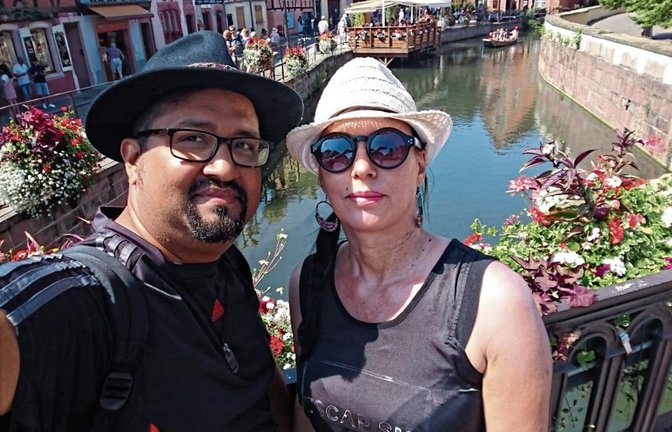 Anner David Hernandez und seine Ehefrau Carmen.  Fotos: p