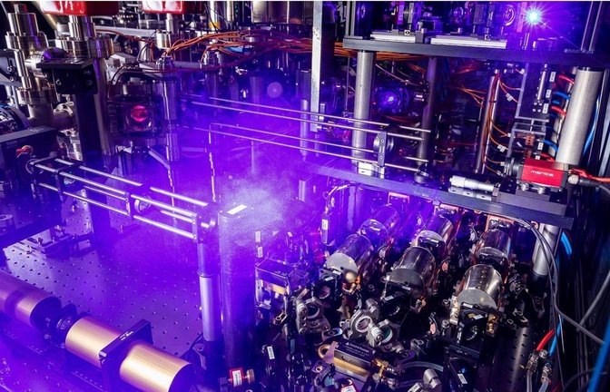 Hier wird mit Atomen gerechnet.<span class='image-autor'>Foto: Axel Griesch/Max-Planck-Institut für Quantenoptik</span>