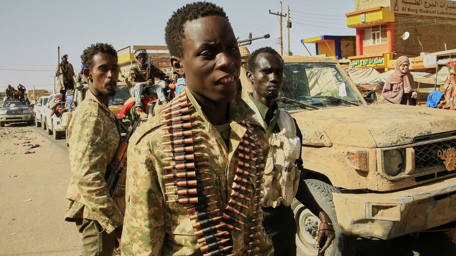 Die RSF-Miliz  verfügt über ein riesiges Waffenarsenal.Foto: AP/dpa/Uncredited