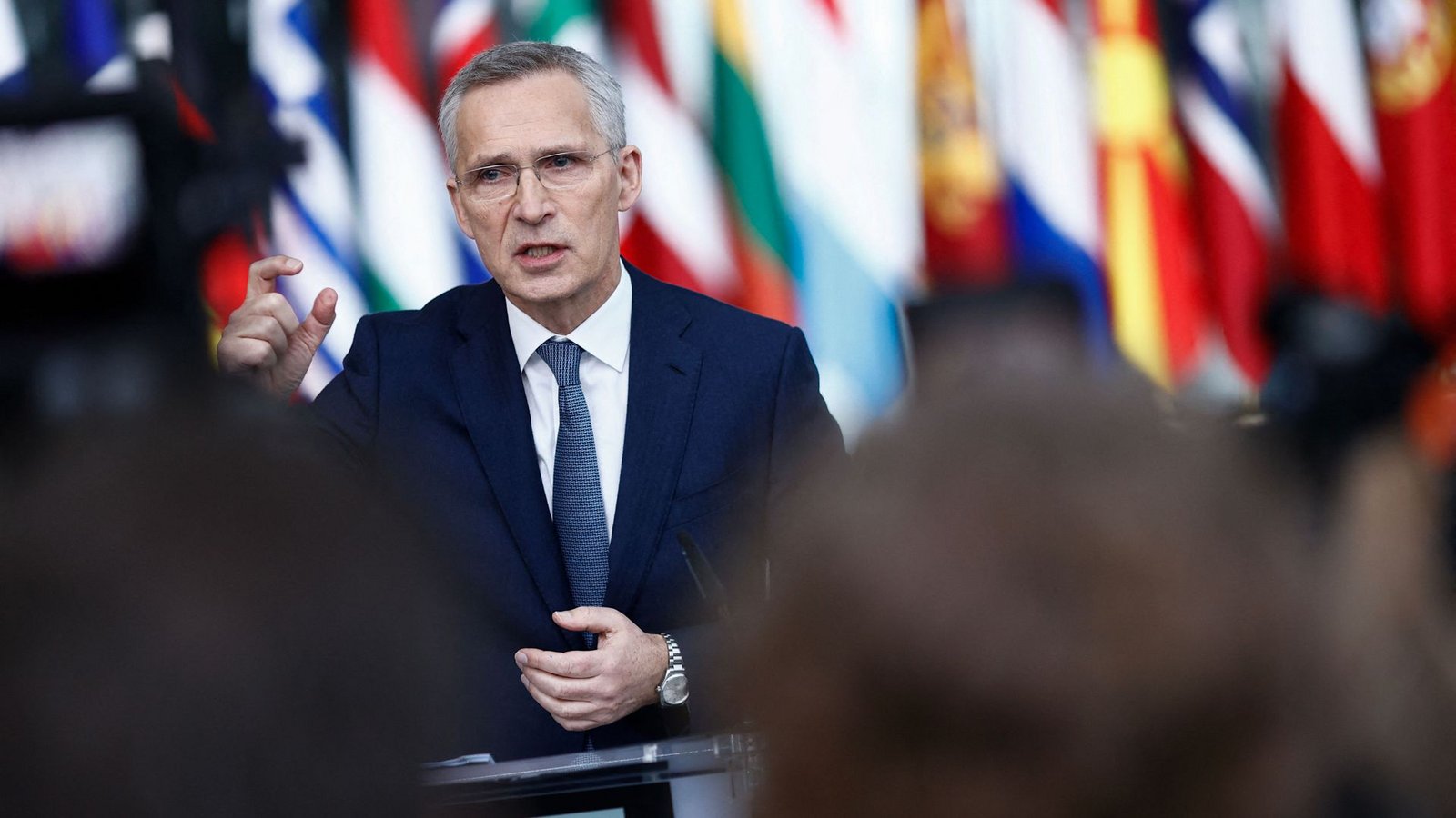 Nato-Generalsekretär Stoltenberg fordert die Allianz zu Geschlossenheit in der Unterstützung für die Ukraine auf.Foto: AFP/KENZO TRIBOUILLARD Nato-Generalsekretär Stoltenberg fordert die Allianz zu Geschlossenheit in der Unterstützung für die Ukraine auf.Foto: AFP/KENZO TRIBOUILLARD