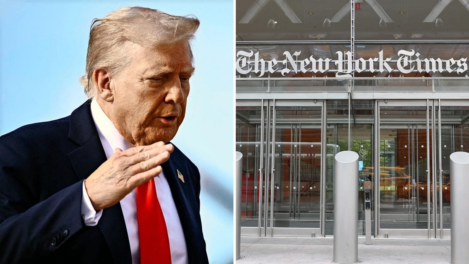 US-Präsident Donald Trump verklagt die angesehene Tageszeitung. (Archivbilder)Foto: AFP/MANDEL NGAN US-Präsident Donald Trump verklagt die angesehene Tageszeitung. (Archivbilder)Foto: AFP/MANDEL NGAN