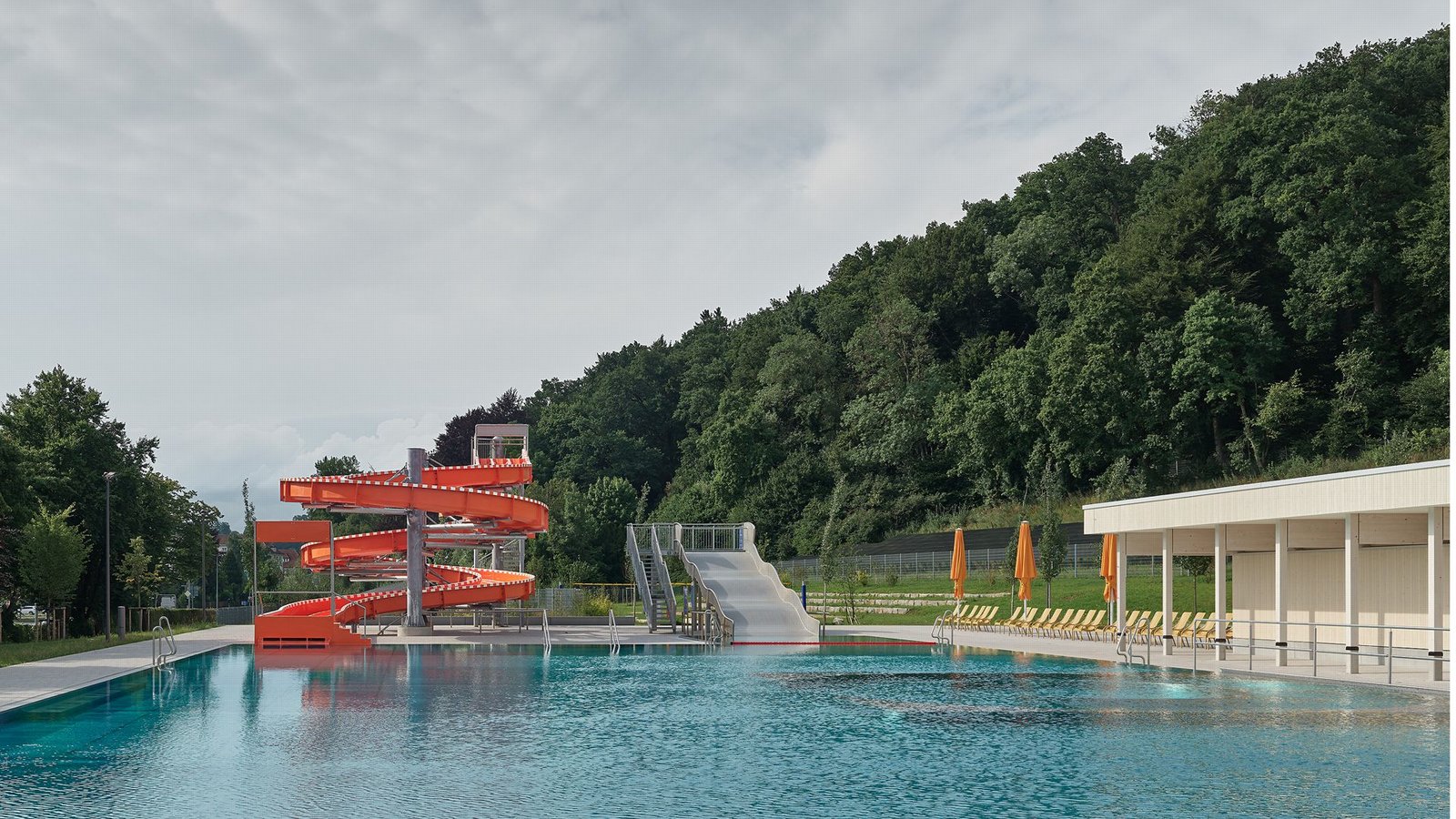 Stuttgarter asp Architekten sind mit dem Schwimmbadbau im Rennen um den DAM-Preis.Foto: Zooey Braun
