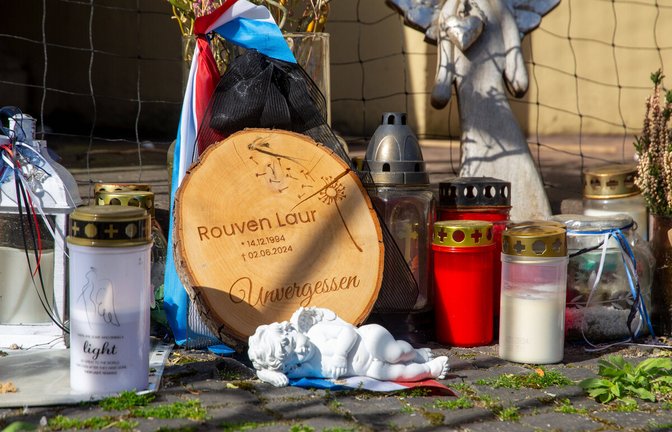 Gedenken an den im Einsatz getöteten Polizisten Rouven Laur in Mannheim.<span class='image-autor'>Foto: imago/Herrmann Agenturfotografie</span>