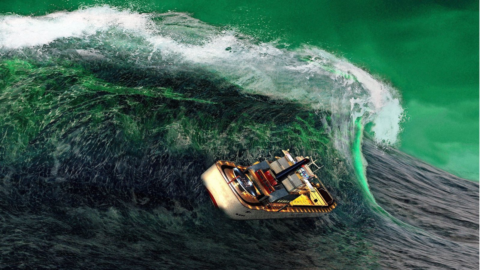 Albtraum auf See: Ein Frachtschiff wird in dieser Illustration von einer Monsterwelle erfasst.Foto: imago//cience Photo Library Albtraum auf See: Ein Frachtschiff wird in dieser Illustration von einer Monsterwelle erfasst.Foto: imago//cience Photo Library
