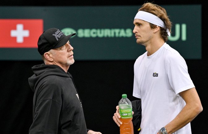 Tennis-Legende Boris Becker wünscht sich mehr Kampfgeist bei Alexander Zverev. (Archivbild)<span class='image-autor'>Foto: Harald Tittel/dpa</span>