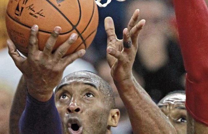 Kobe Bryant war ein Superstar unter den Basketballern. Die Mentalität des NBA-Sportlers faszinierte auch viele Spieler der BSG Vaihingen/Sachsenheim. Foto: TNS/ddp