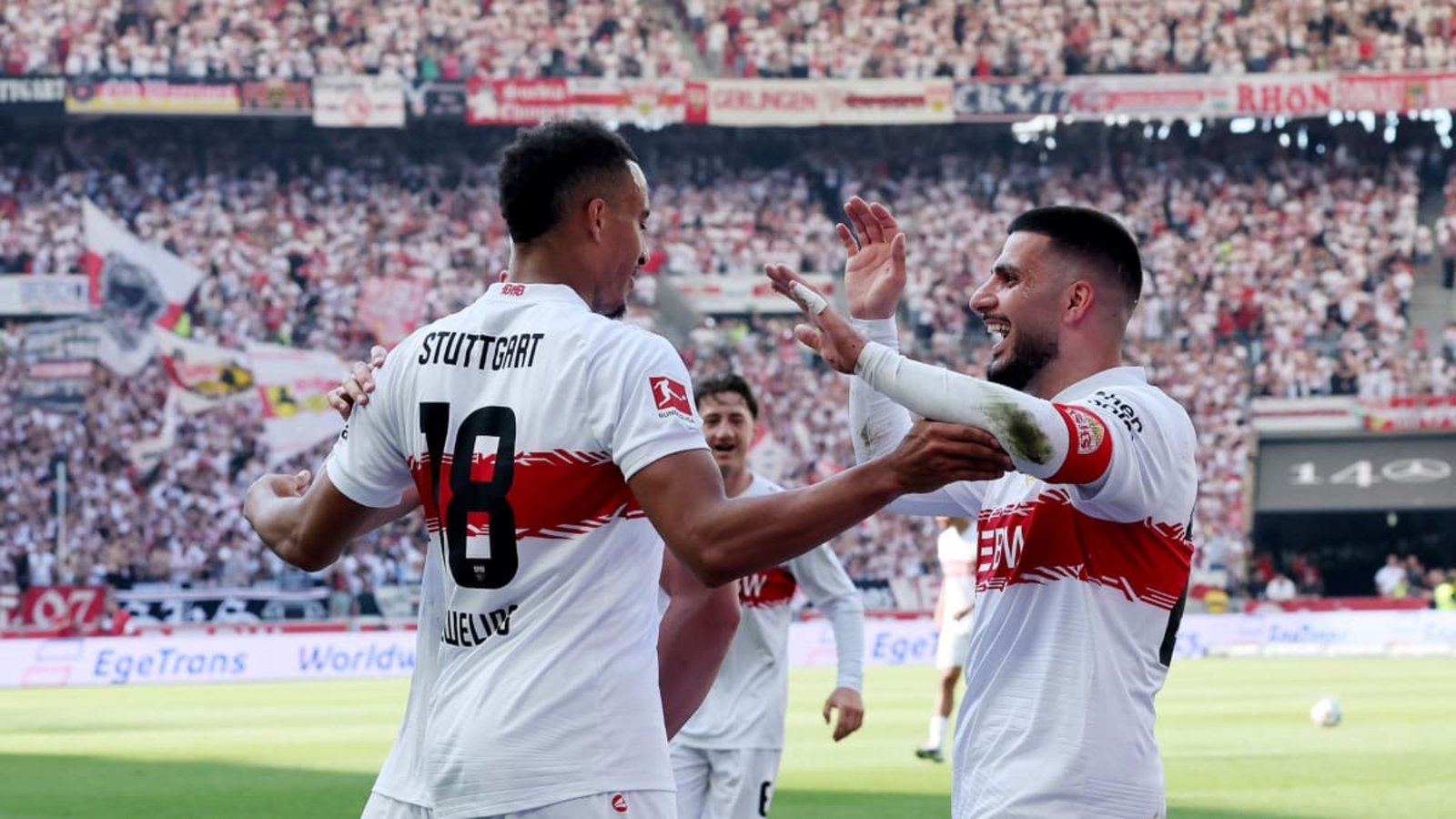 Jamie Leweling und Deniz Undav treten mit dem VfB zum zweiten Mal innerhalb von drei Jahren in der Champions League an.Pressefoto Baumann Jamie Leweling und Deniz Undav treten mit dem VfB zum zweiten Mal innerhalb von drei Jahren in der Champions League an.Pressefoto Baumann