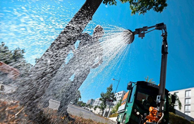 Drei Jahre lang wurde in Stuttgart zu einem großen Anteil mit Brauchwasser gegossen.<span class='image-autor'>Foto: dpa/Marijan Murat</span>
