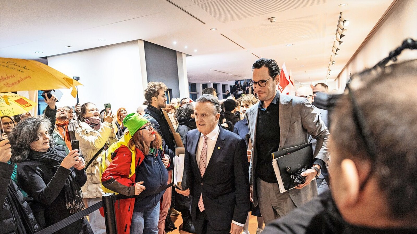 OB Frank Nopper (links) und Verwaltungsbürgermeister Fabian Mayer (beide CDU) müssen harte Einsparungen umsetzen.Foto: Lichtgut