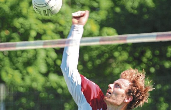 Beim World-Tour-Finale in Salzburg schlägt Tobias Knodel für den TV Vaihingen. Foto: Nachreiner