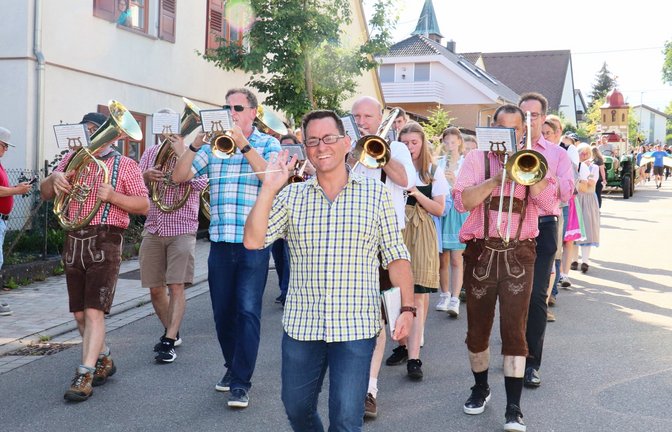 Die Musikerinnen und Musiker der Oberriexingen Stadtkapelle laden zu ihrem Fest ein und sorgen für viel gute Laune.  Archivfoto: Gergen