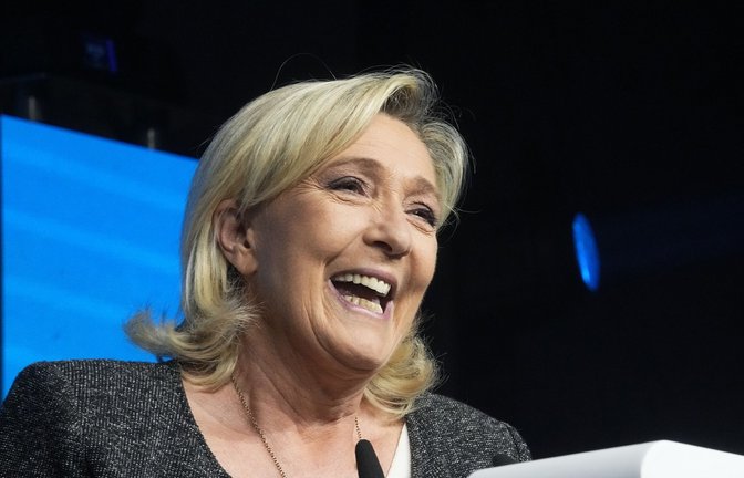 Noch hat Marine Le Pen nicht gut lachen.<span class='image-autor'>Foto: dpa/Michel Euler</span>
