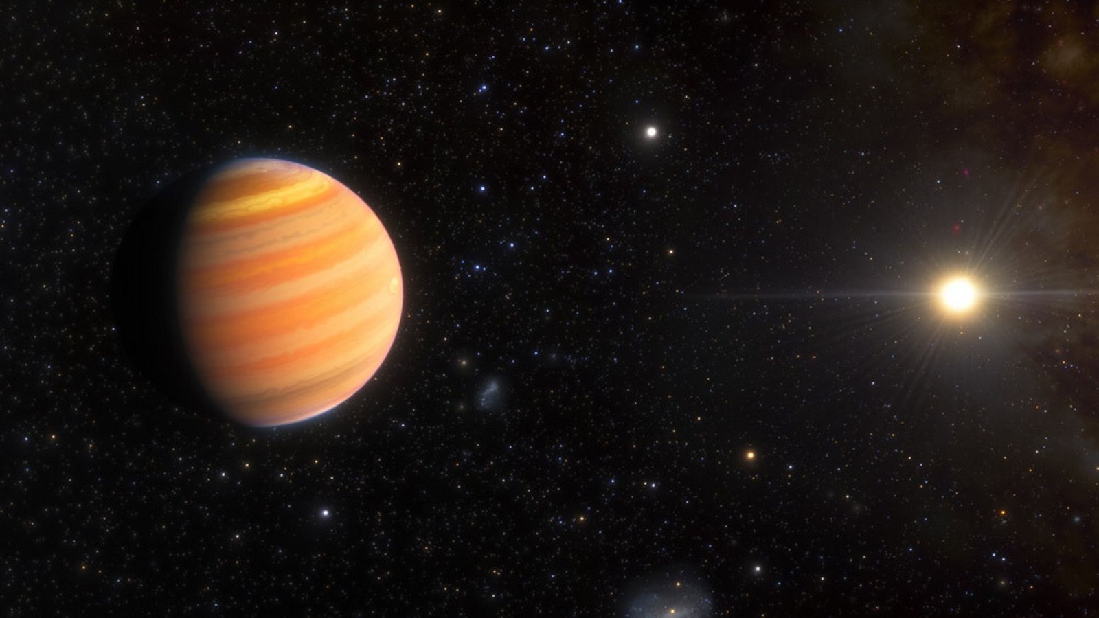 Der Exoplanet TIC 241249530b umkreist seinen Heimatstern auf einem extrem exzentrischen Orbit.Foto: NOIRLab/NSF/AURA/J. da Silva/dpa Der Exoplanet TIC 241249530b umkreist seinen Heimatstern auf einem extrem exzentrischen Orbit.Foto: NOIRLab/NSF/AURA/J. da Silva/dpa