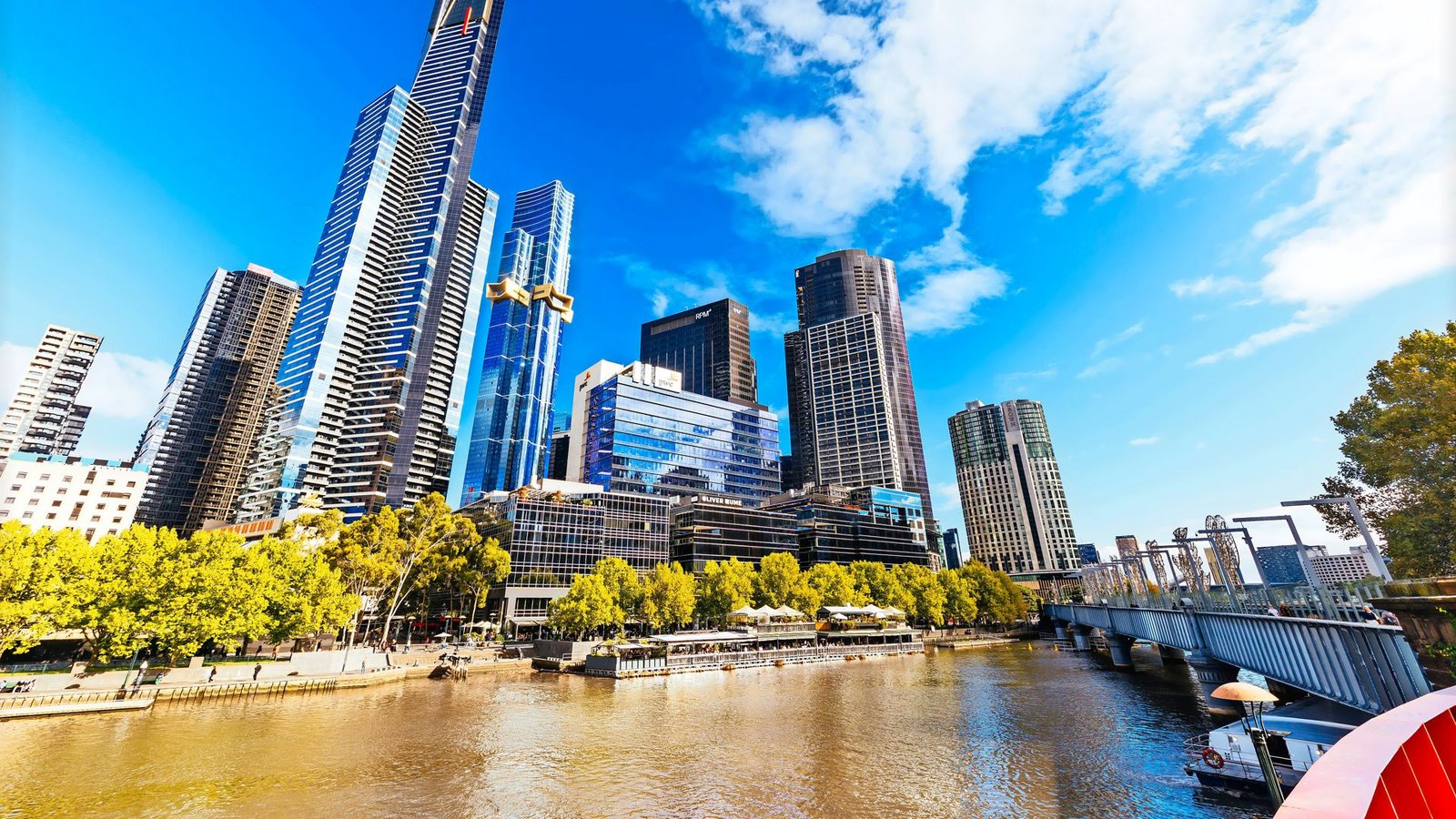 Imposante Fassade: Hochhäuser am Yarra River im Zentrum Melbournes.Foto: imago/Zoonar/Putnam