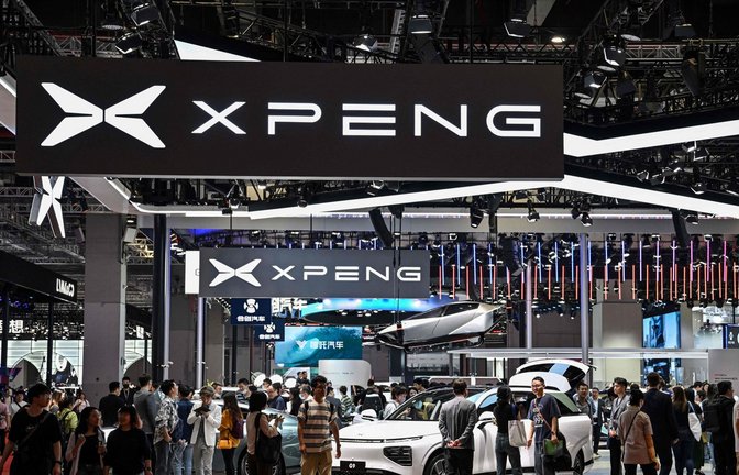 Die Marke Xpeng gehörte im vergangenen Jahr auf der Automesse in Schanghai zu den großen Überraschungen aus China.<span class='image-autor'>Foto: AFP/Hector Retamal</span>