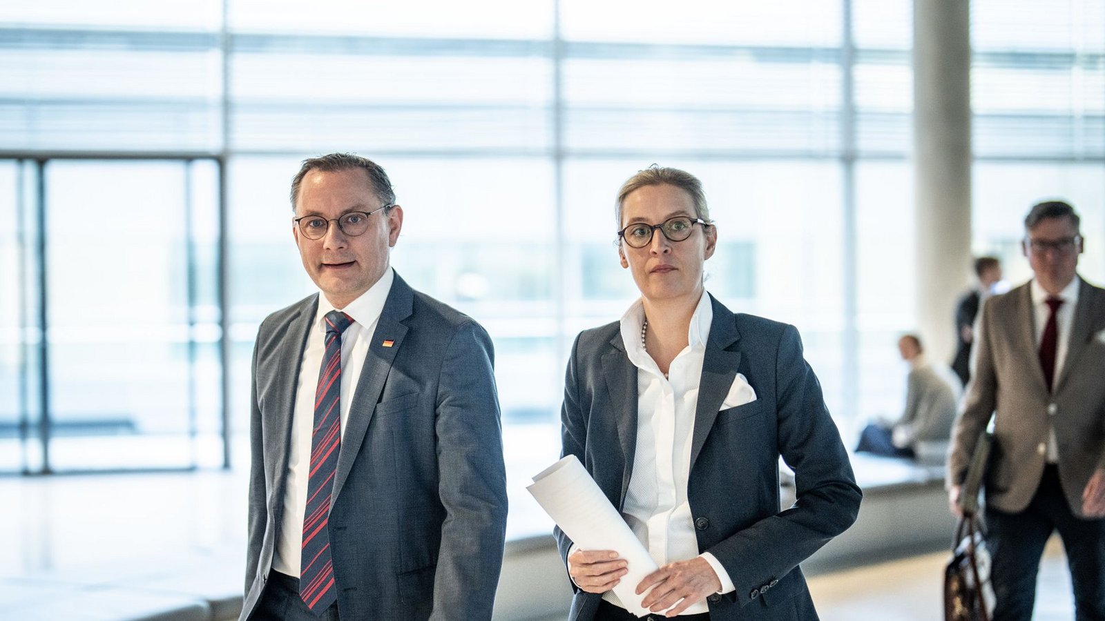 Tino Chrupalla hält Alice Weidel für eine „traditionelle Frau“. (Archivbild)Foto: dpa/Michael Kappeler