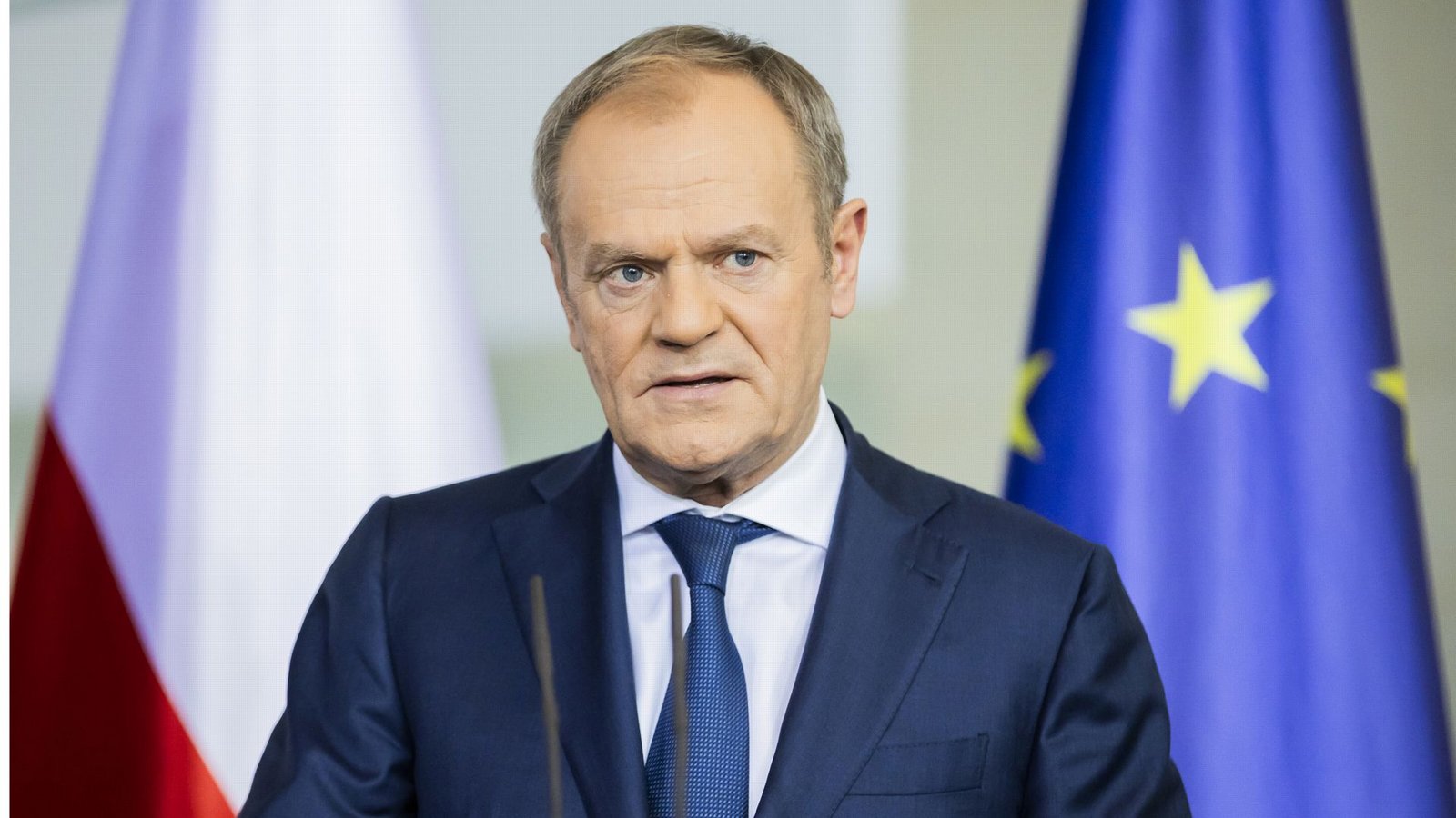 Der polnische Premier Tusk fordert seine EU-Kollegen auf, weniger zu reden und stattdessen mehr für die Ukraine zu tun.Foto: dpa/Christoph Soeder Der polnische Premier Tusk fordert seine EU-Kollegen auf, weniger zu reden und stattdessen mehr für die Ukraine zu tun.Foto: dpa/Christoph Soeder