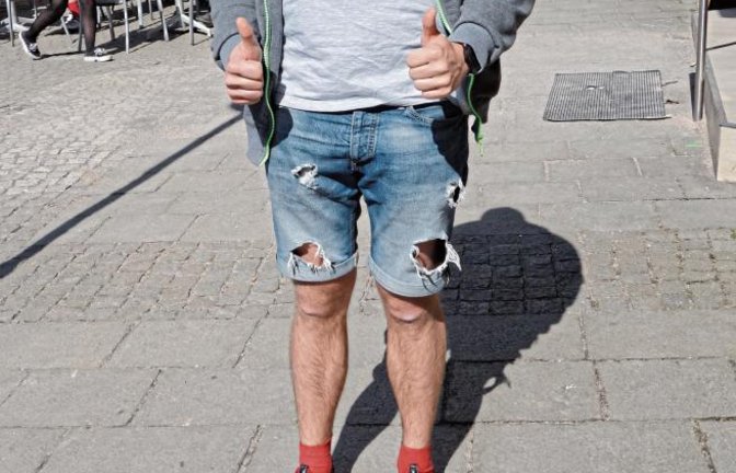 Die Kurze-Hosen-Zeit ist eingeläutet.  Foto: Rücker