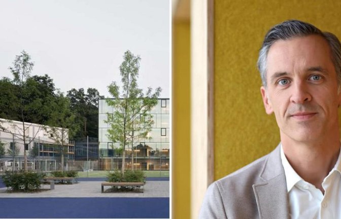 Der Verband deutscher Privatschulen ist überzeugt davon, dass die Schulleitung um Frederik Merz (Foto) den aktuellen Vorfall nutzen werde, um „klare Kante zu zeigen“. Auf dem Bild links ist der Campus der Merz-Schule an der Geroksruhe zu sehen.<span class='image-autor'>Merz-Schule/Brigida González</span>