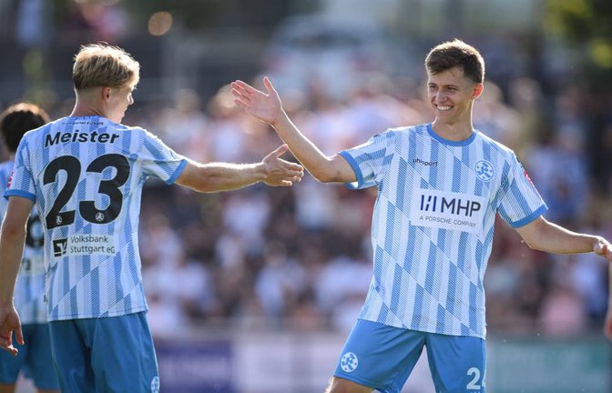 Spieler wie Christoph Meister und Vincent Schwab dürften in Waldstetten von Beginn an zum Einsatz kommen.<span class='image-autor'>IMAGO/Ulmer/Teamfoto</span>