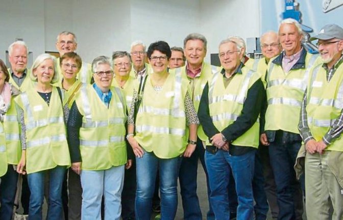 Betriebsbesichtigung der Illinger Firma Winkel. Foto: p