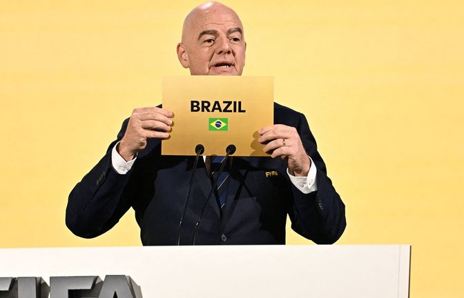 Die Frauen-WM 2027 findet in Brasilien statt.<span class='image-autor'>Foto: AFP/MANAN VATSYAYANA</span>
