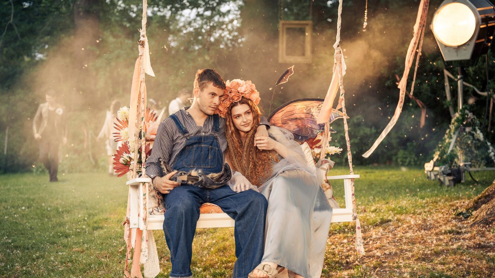 Ben Felipe als "Cyril" und Sonja Weißer als "Lydia".Quelle: Unbekannt Ben Felipe als "Cyril" und Sonja Weißer als "Lydia".Quelle: Unbekannt