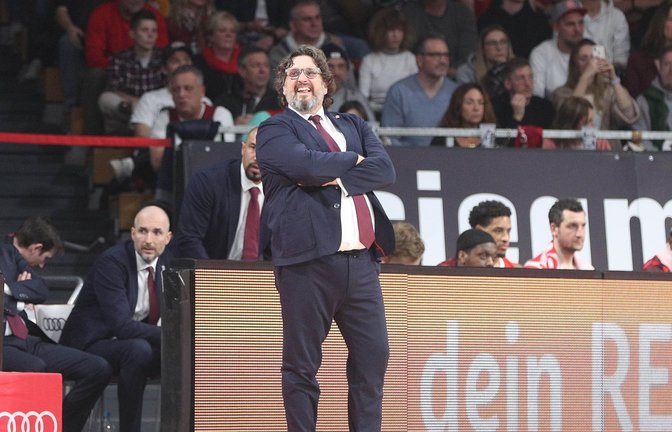 Der FC Bayern von Trainer Andrea Trinchieri unterlagen in Valencia.<span class='image-autor'>Foto: Christian Kolbert/Kolbert-Press/dpa</span>