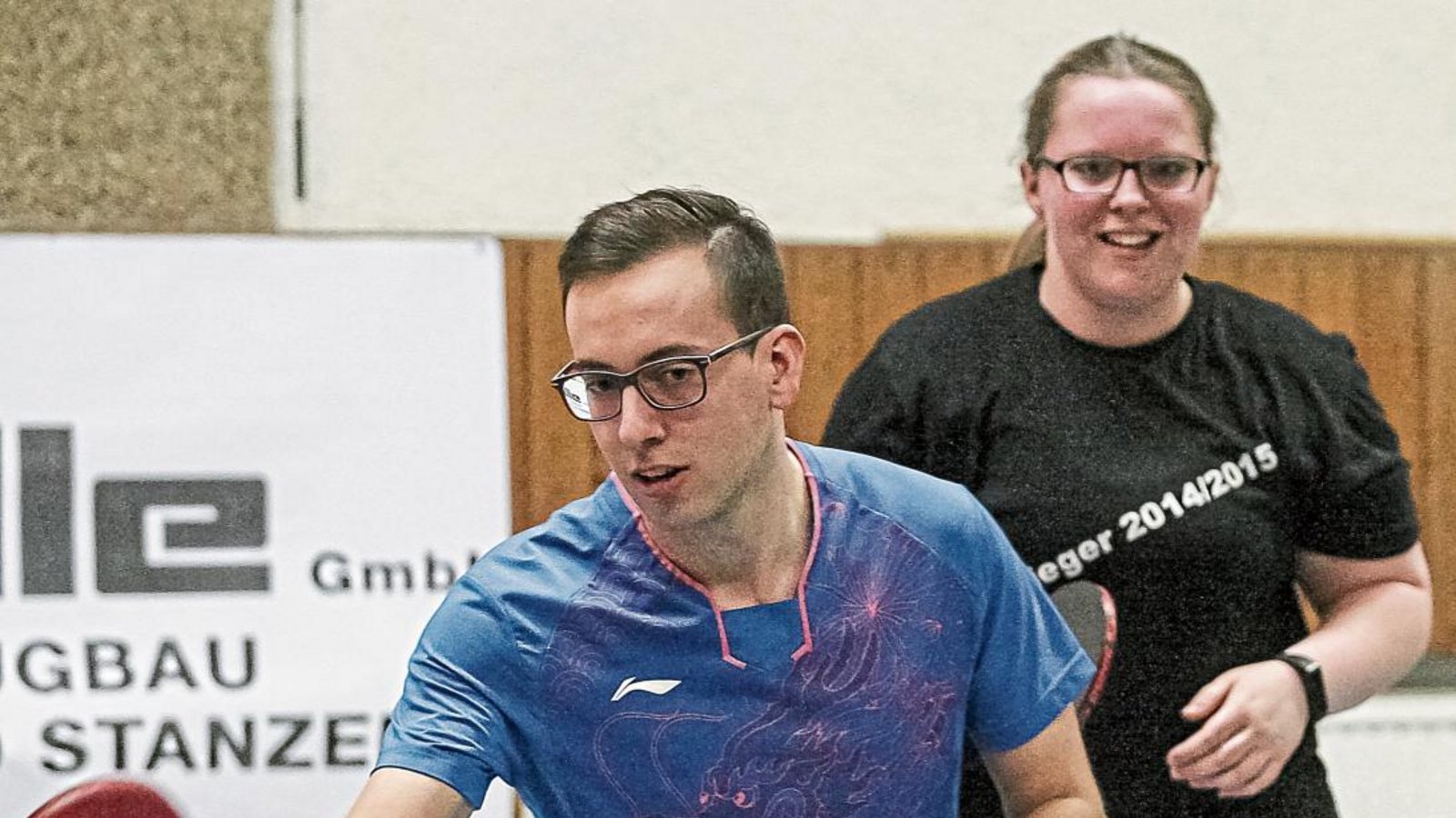 Lukas Firtz und Jessica Krumtünger (TSV Ensingen/TTC Hegnach) setzten sich im Mixedturnier in Großglattbach durch. Foto: Simecek Lukas Firtz und Jessica Krumtünger (TSV Ensingen/TTC Hegnach) setzten sich im Mixedturnier in Großglattbach durch. Foto: Simecek