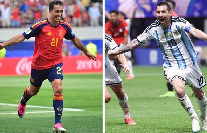 Spanien oder Argentinien? Mit diesen Aufstellungen wollen die Mannschaften den WM-Titel holen.<span class='image-autor'>FREDERIC J. BROWN/afp</span>