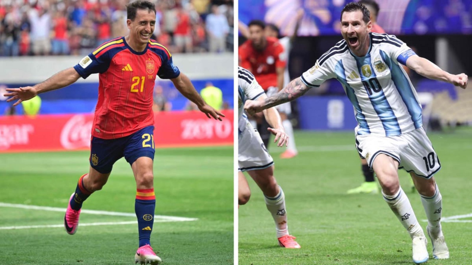 Spanien oder Argentinien? Mit diesen Aufstellungen wollen die Mannschaften den WM-Titel holen.FREDERIC J. BROWN/afp Spanien oder Argentinien? Mit diesen Aufstellungen wollen die Mannschaften den WM-Titel holen.FREDERIC J. BROWN/afp