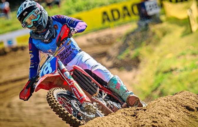 Kiara Fontanesi ist ein Superstar der Motocross-Szene. Am Sonntag zeigt sie ihre Klasse auf der Strecke „In den Horben“.<span class='image-autor'>Steve Bauerschmidt</span>