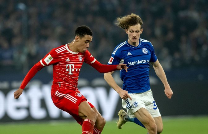 Spielte Schalkes Spieler teilweise schwindelig: Bayern-Youngster Jamal Musiala.<span class='image-autor'>Foto: Bernd Thissen/dpa</span>