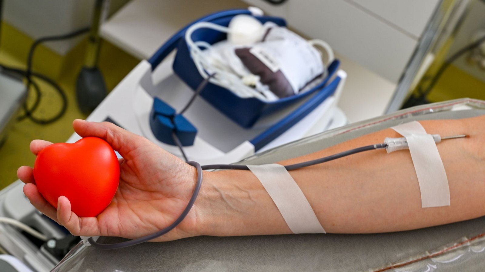 Wegen der Hitze wird weniger Blut gespendet (Symbolbild).Foto: Patrick Pleul/dpa/dpa-tmn Wegen der Hitze wird weniger Blut gespendet (Symbolbild).Foto: Patrick Pleul/dpa/dpa-tmn