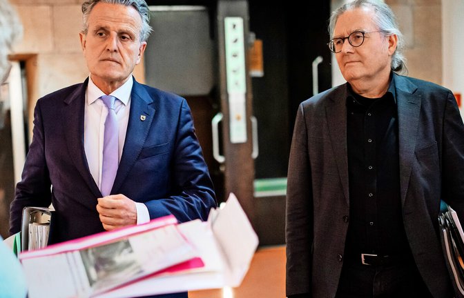 Oberbürgermeister Frank Nopper (links) bezeichnet Peter Pätzold als „Klimabürgermeister“. Offiziell hat er diesen Titel nicht. Man habe „keine Exit-Strategie aus dem Klimaschutzziel 2035“, sagt Stuttgarts Oberbürgermeister Frank Nopper.<span class='image-autor'>Foto: Lichtgut/Christoph Schmidt</span>