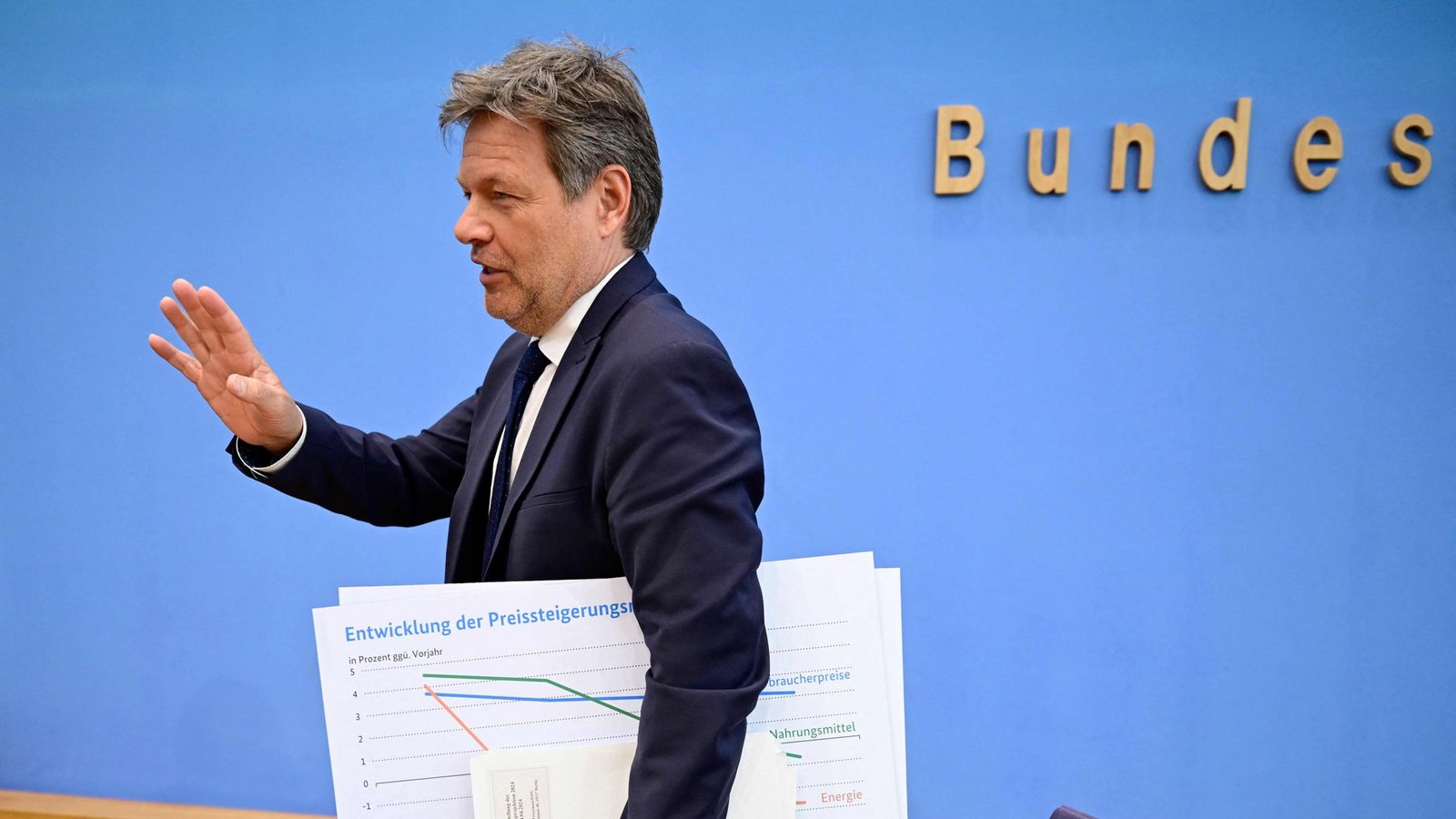 Robert Habeck steht politisch unter Druck.Foto: AFP/JOHN MACDOUGALL Robert Habeck steht politisch unter Druck.Foto: AFP/JOHN MACDOUGALL