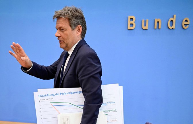 Robert Habeck steht politisch unter Druck.<span class='image-autor'>Foto: AFP/JOHN MACDOUGALL</span>