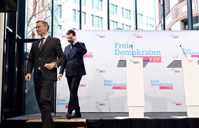 Abgang: FDP-Chef Christian Lindner hat angekündigt, sich aus der Politik zurückziehen zu wollen.<span class='image-autor'>Foto: AFP/JOHN MACDOUGALL</span>