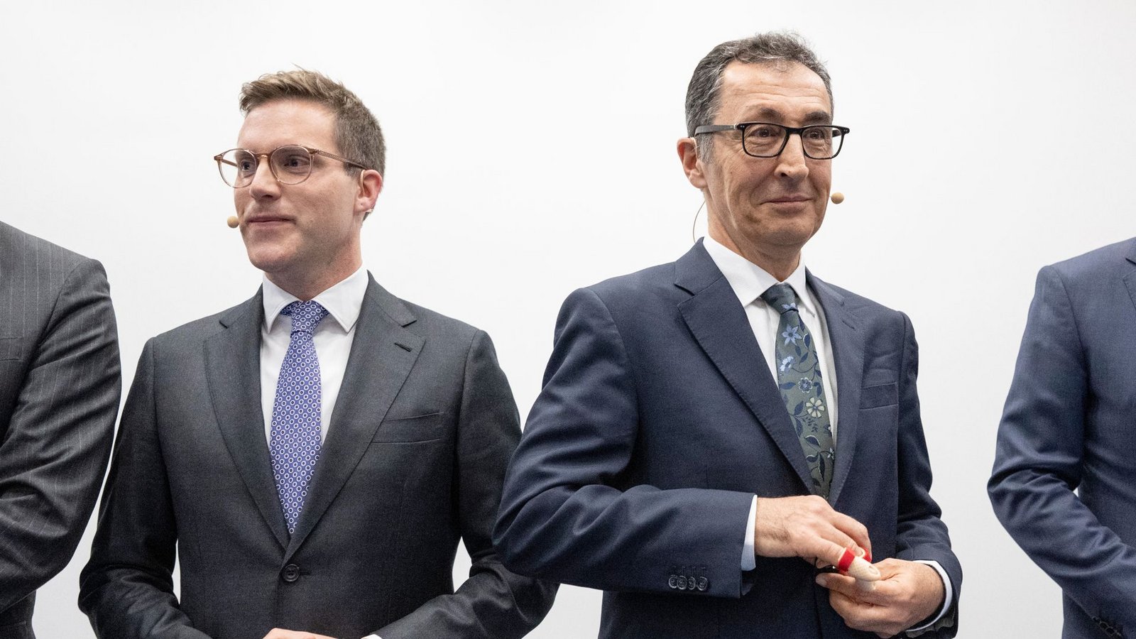 Die Spitzenkandidaten zur Landtagswahl in Baden-Württemberg, Manuel Hagel (CDU), und Cem Özdemir (Bündnis 90/Die Grünen) (Archivbild).Foto: Marijan Murat/dpa/Marijan Murat