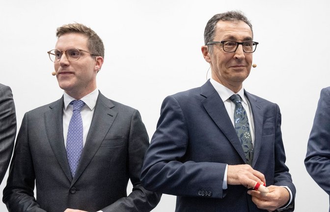 Die Spitzenkandidaten zur Landtagswahl in Baden-Württemberg, Manuel Hagel (CDU), und Cem Özdemir (Bündnis 90/Die Grünen) (Archivbild).<span class='image-autor'>Foto: Marijan Murat/dpa/Marijan Murat</span>