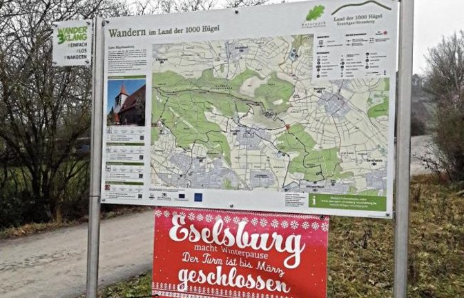 Wanderer aufgepasst: Erst ab März gibt es wieder Vesper und Aussicht. Foto: Rücker